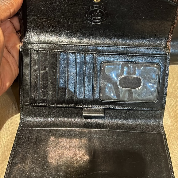 Brahmin Black and Brown Croc-Embossed Bag Set - Picture 8 of 14